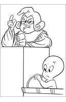 Casper het vriendelijke spookje kleurplaat 1